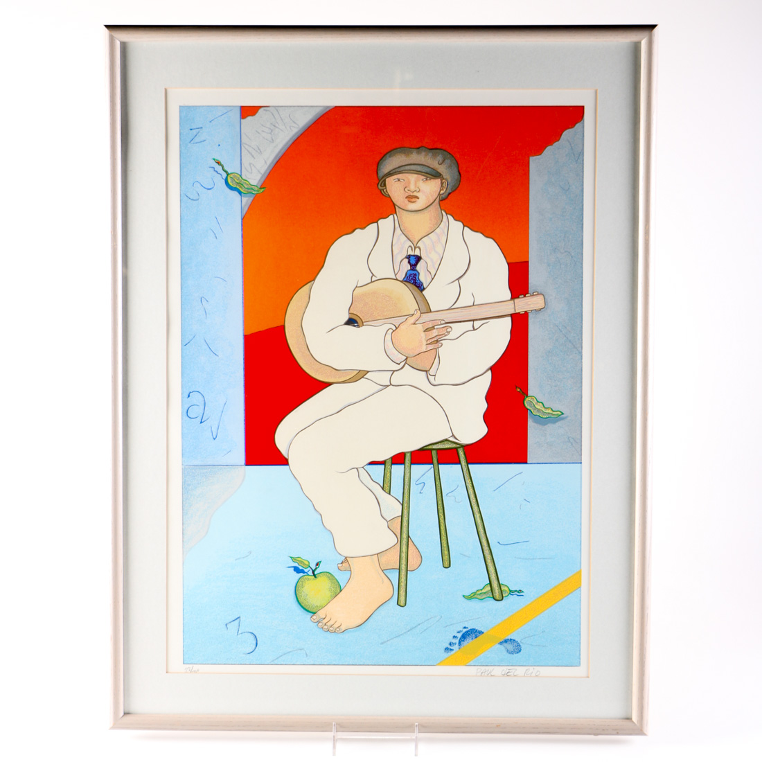 Paul Del Rio Signed Limited Edition Serigraph of a Man