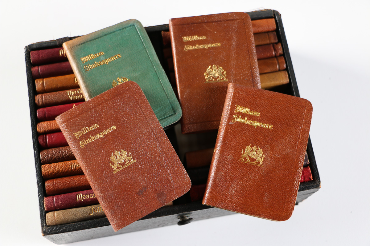 Miniature Leather Bound Shakespeare Books