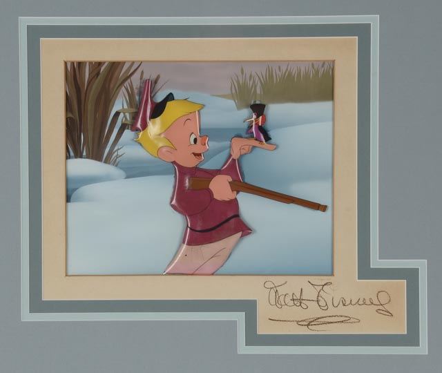 Original Animation Cel from "Peter and the Wolf" with Authentic Walt Disney Signature