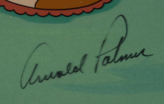 Disney's Mickey Mouse Animation Cel "A Swell Day for Golf" Signed by Arnold Palmer