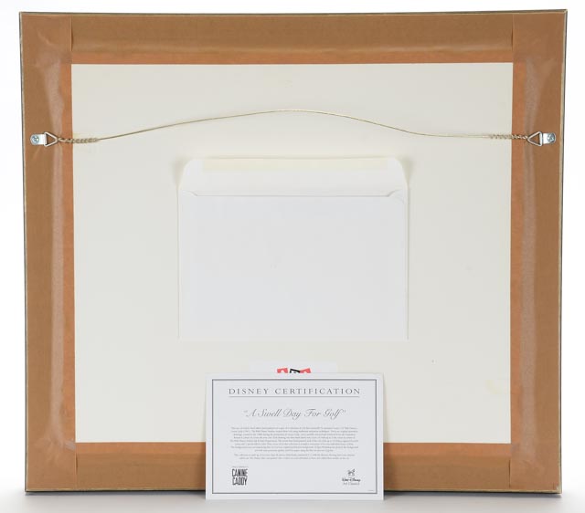 Disney's Mickey Mouse Animation Cel "A Swell Day for Golf" Signed by Arnold Palmer