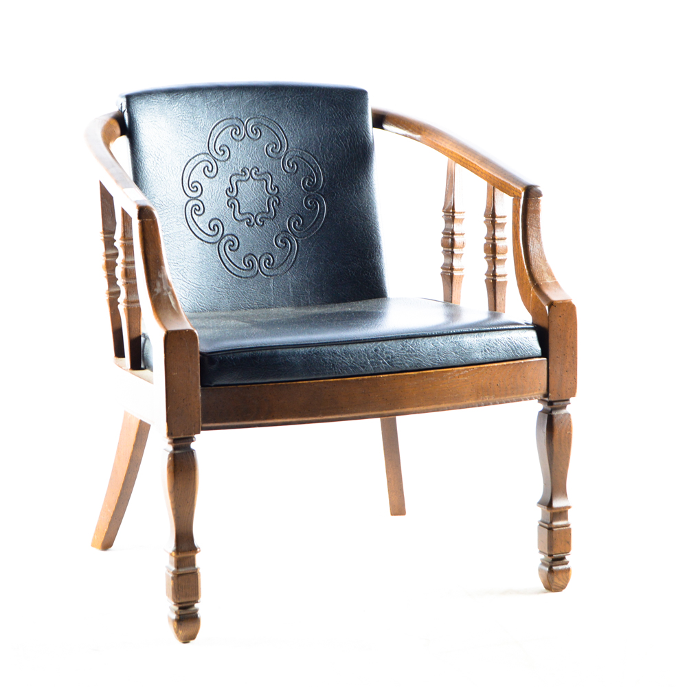 Modern Spindle Club Chair