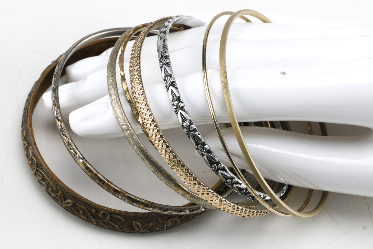 Collection of Metal Costume Bracelets