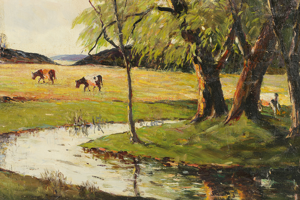 Thomas J. Mitchell Original Oil Painting on Canvas Landscape