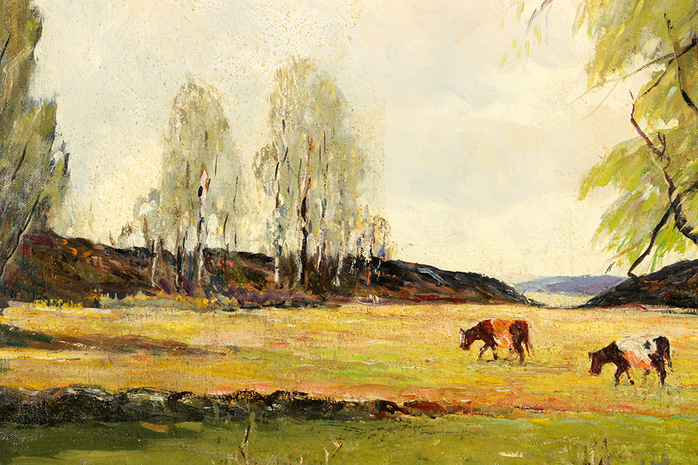 Thomas J. Mitchell Original Oil Painting on Canvas Landscape