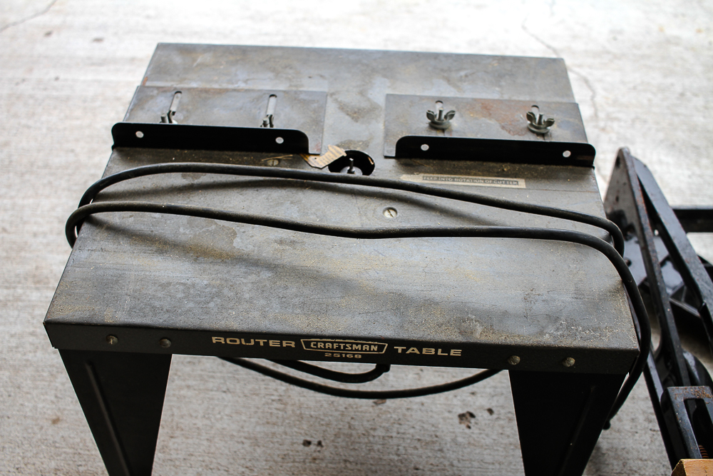 Craftsman Router with Table and Black & Decker Workmate 200