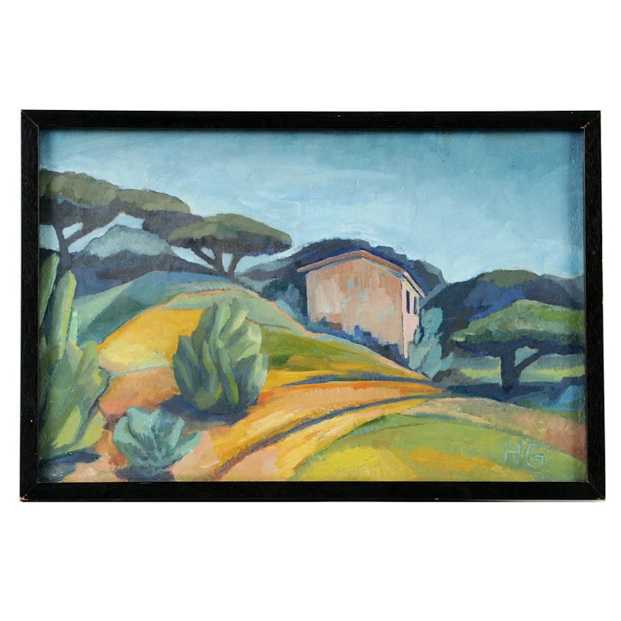 Helga-Maria Goedecke Oil Painting on Canvas Landscape