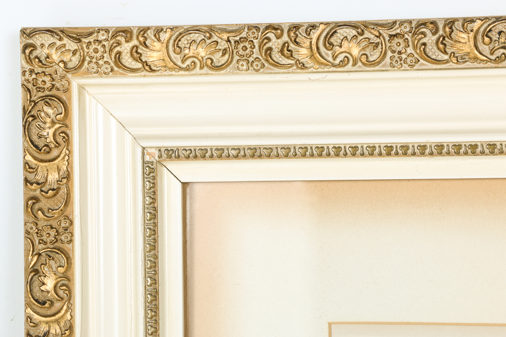 G.W. Bohde Original Etching Depicting Rural Farm