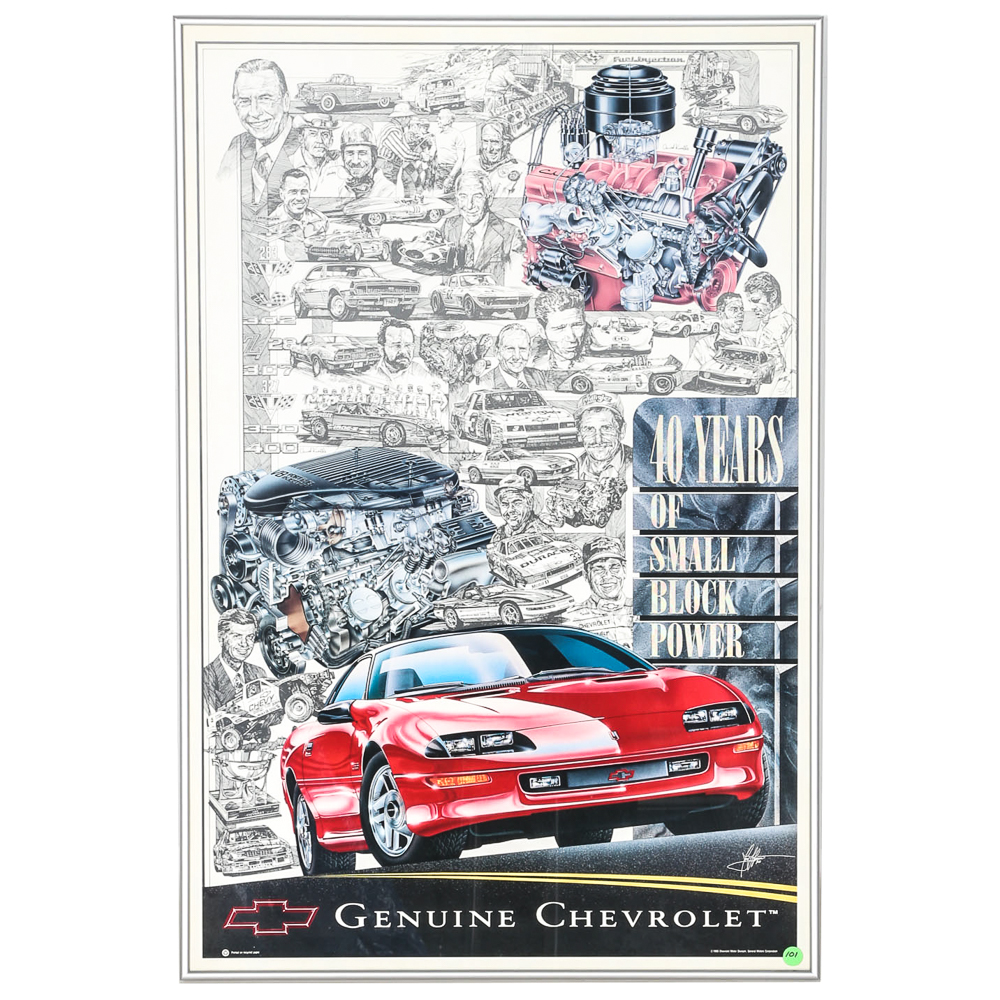 Framed Chevrolet Poster Print