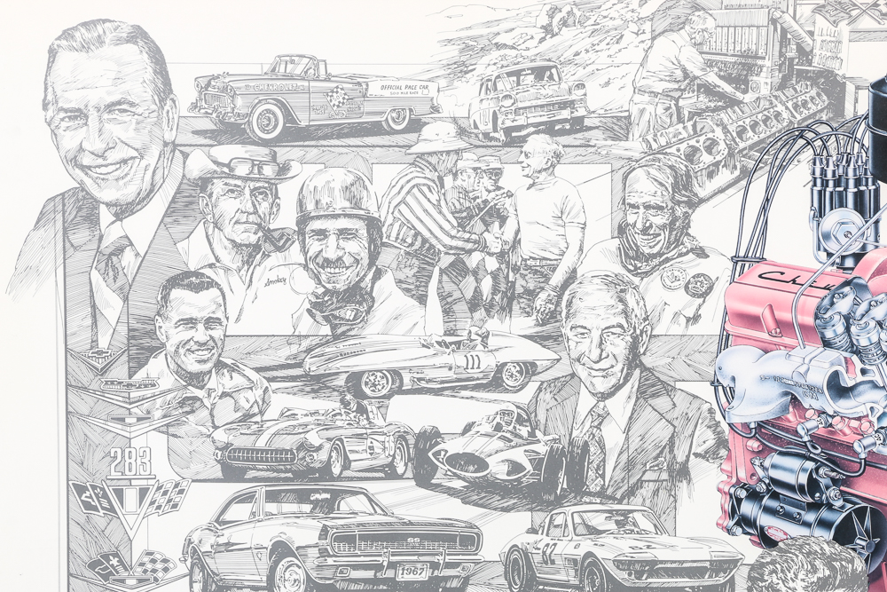 Framed Chevrolet Poster Print