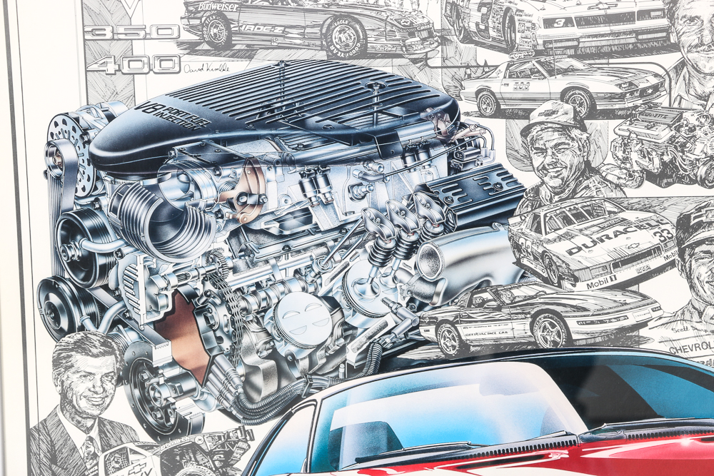 Framed Chevrolet Poster Print