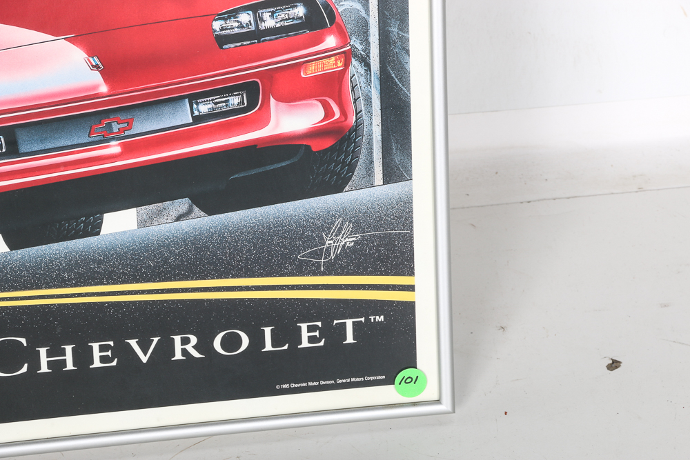 Framed Chevrolet Poster Print