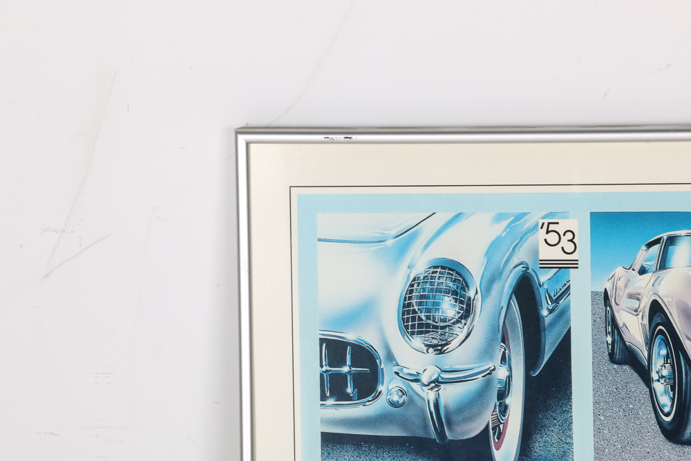 Signed 1992 Millionth Corvette Commemorative Poster