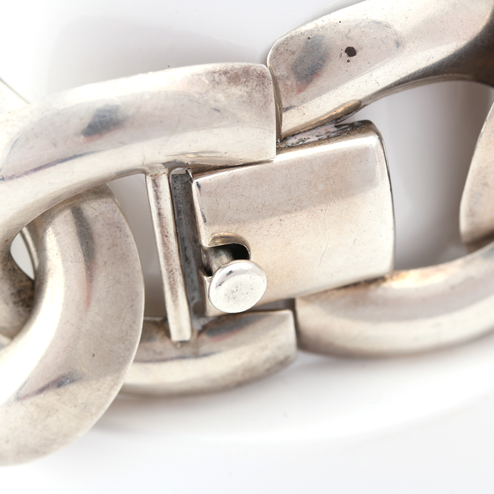 Sterling Silver Round Link Bracelet