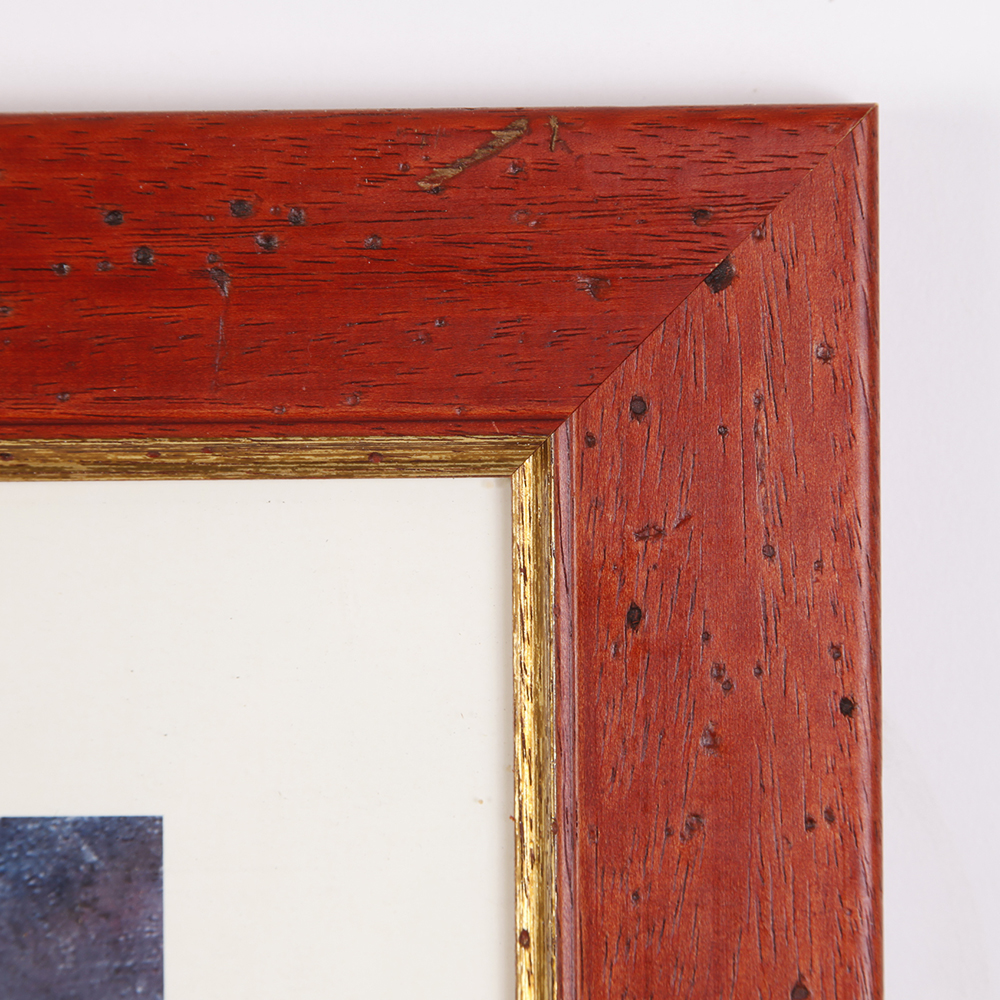 Marc Chagall "Bride With Blue Face" Offset Lithograph Framed Poster