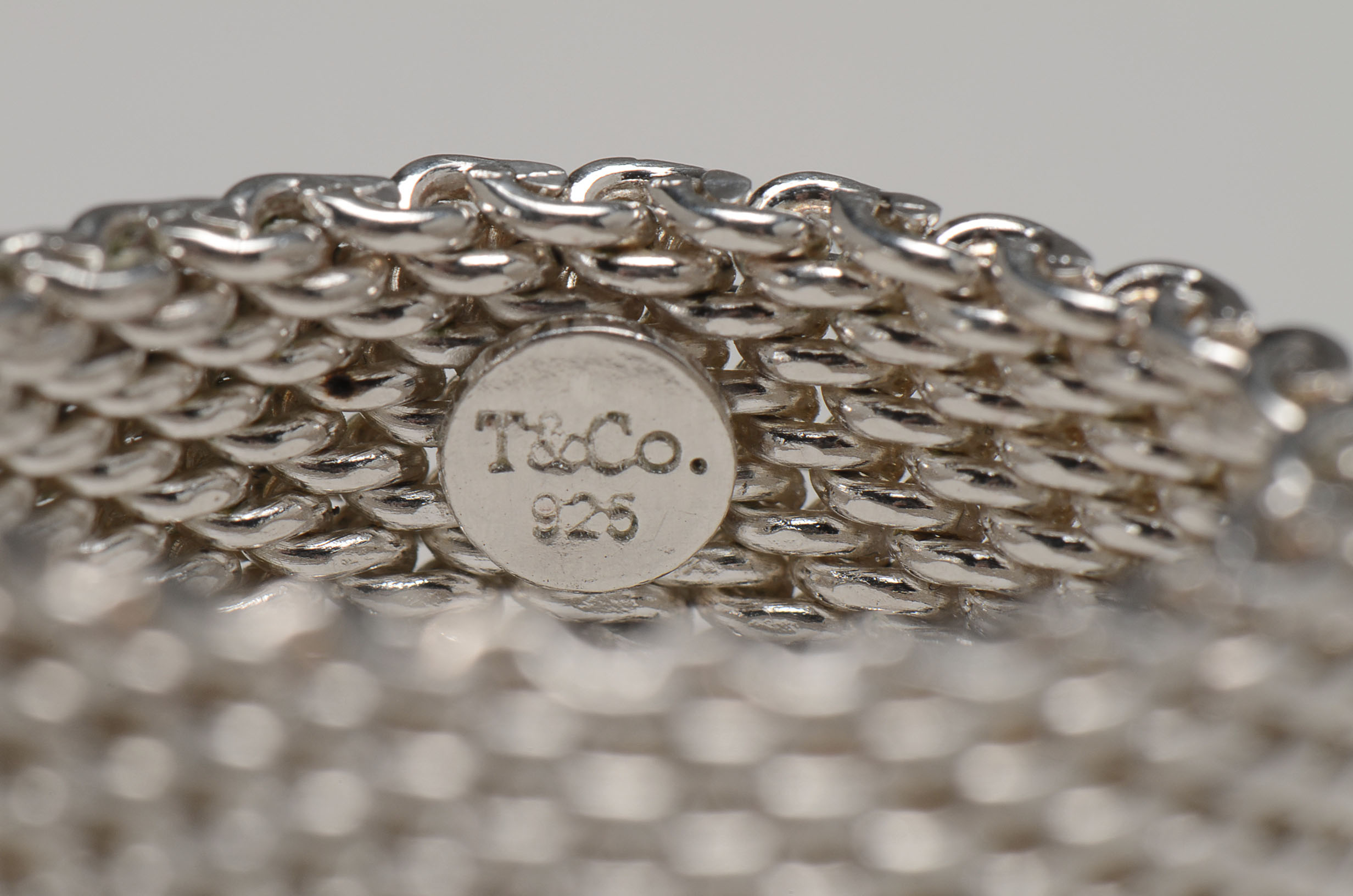Tiffany & Co Sterling Silver Somerset Mesh Ring