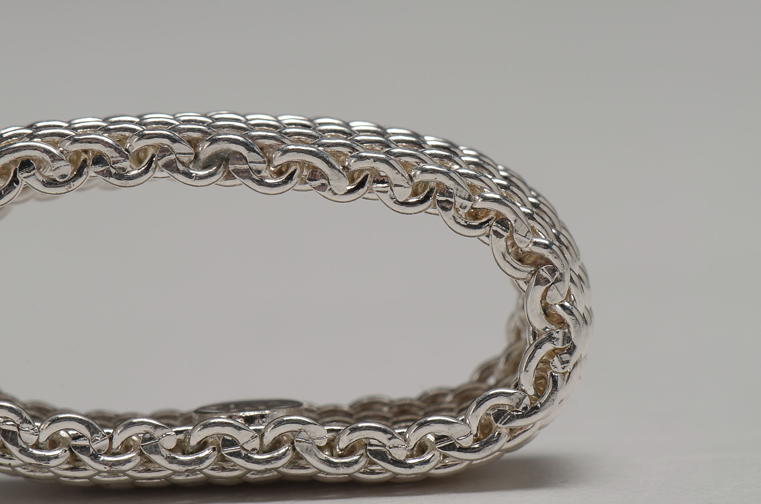 Tiffany & Co Sterling Silver Somerset Mesh Ring