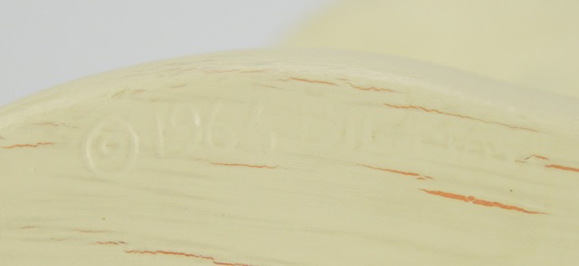 Ceramic Female Bust on Painted Base