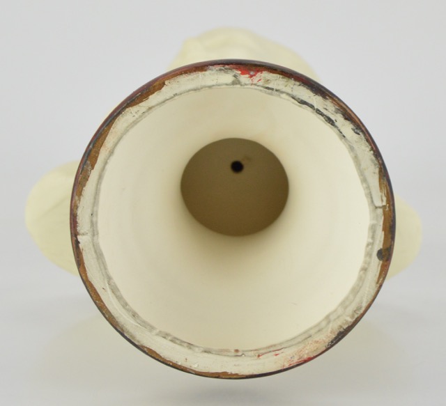 Ceramic Female Bust on Painted Base