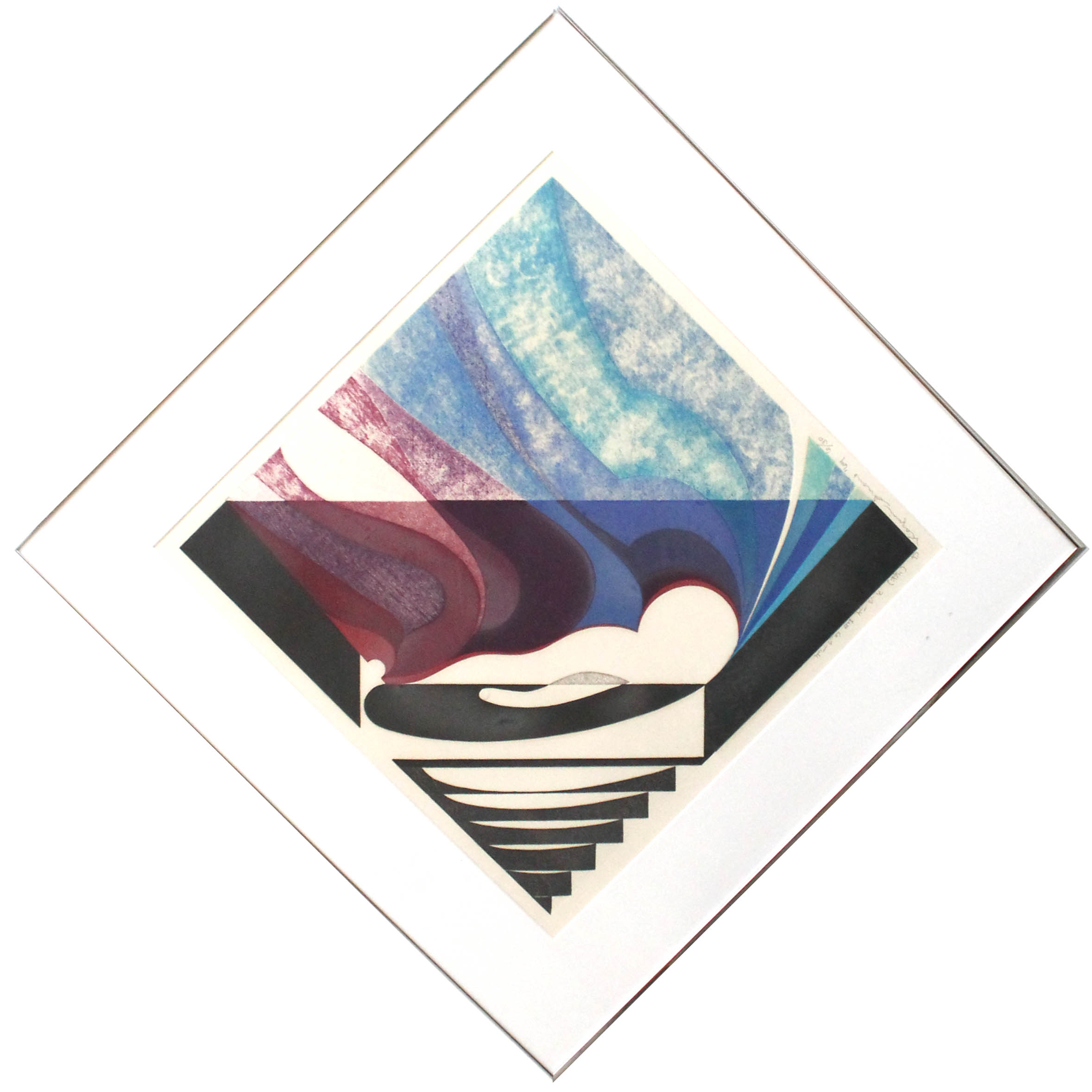 Kazumi Amano "From Gauge Development" Signed Limited Edition Woodblock Print