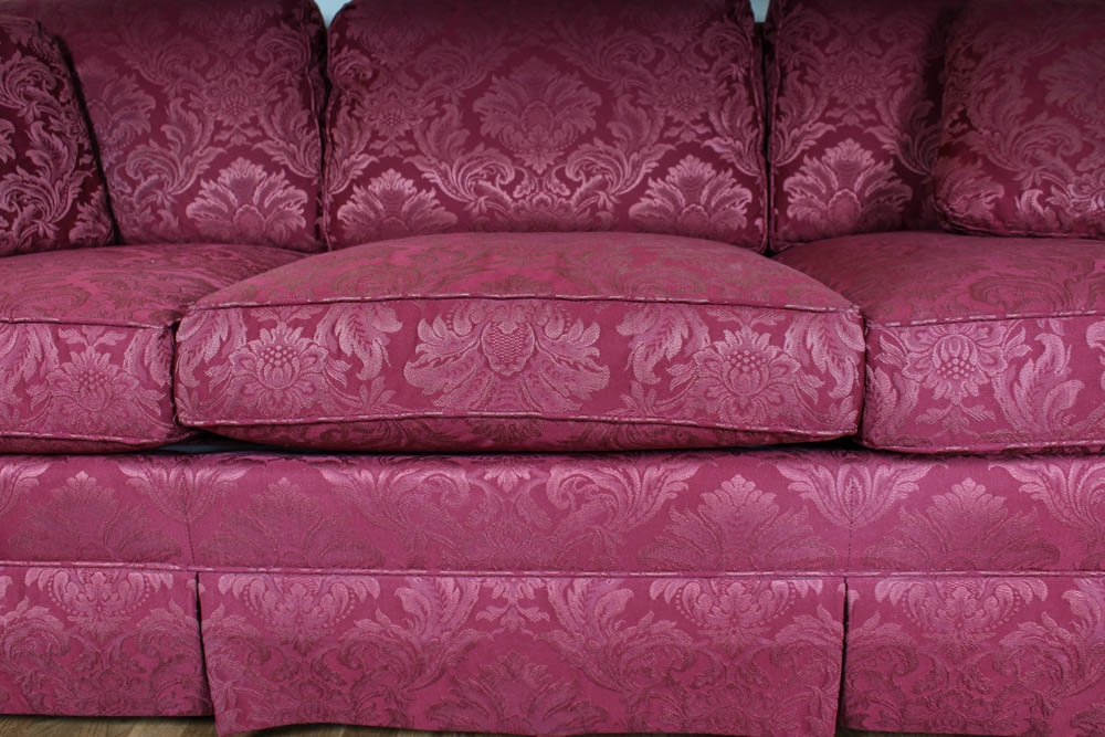 Southwood  Red Brocade Sofa
