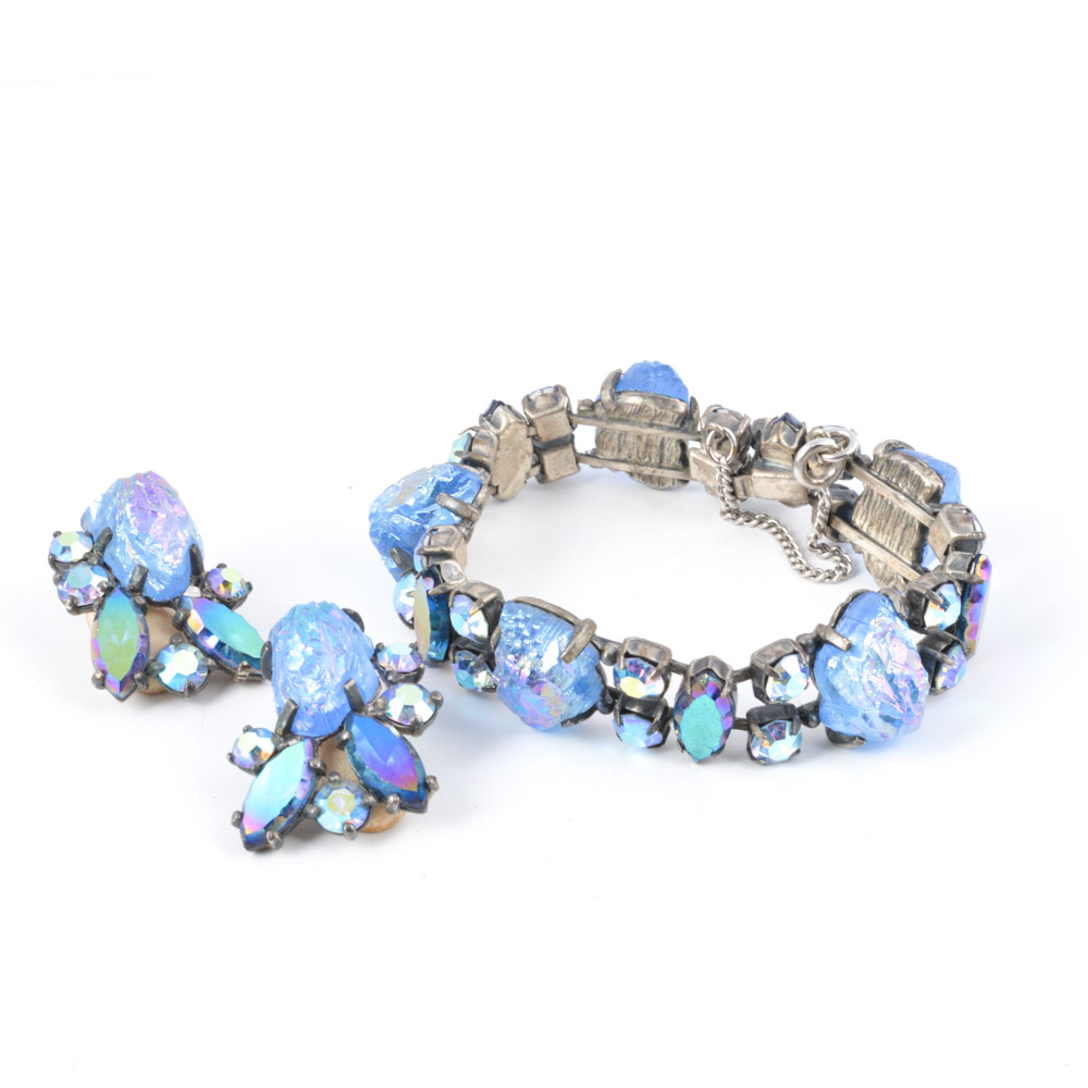 Vintage Elsa Schiaparelli Signed Costume Jewelry Set