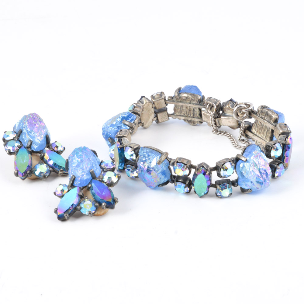 Vintage Elsa Schiaparelli Signed Costume Jewelry Set