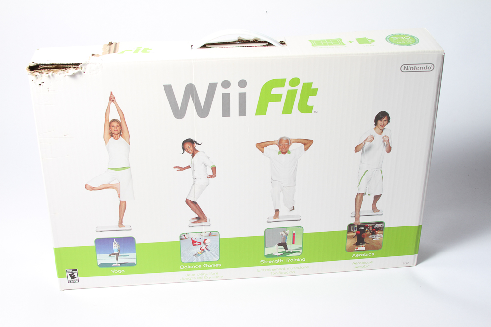 Wii Console and Wii Fit Balance Board