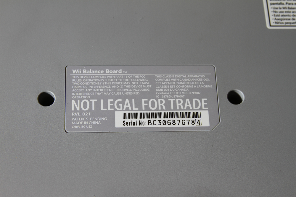 Wii Console and Wii Fit Balance Board