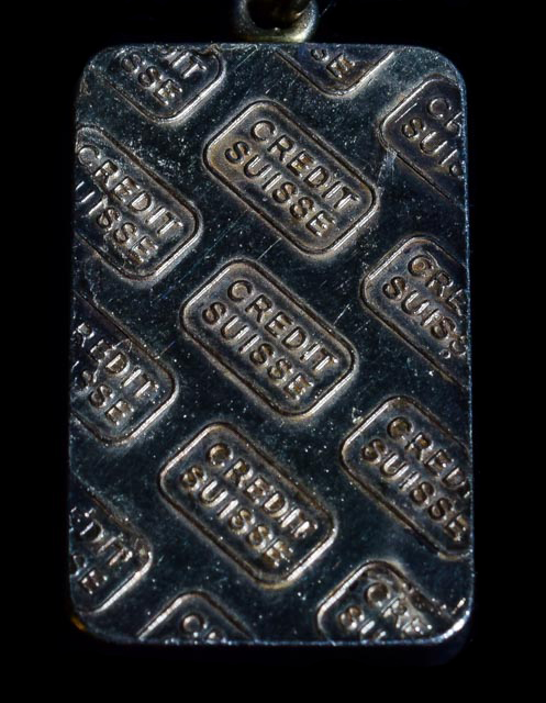 10g Fine Silver Credit Suisse Pendant