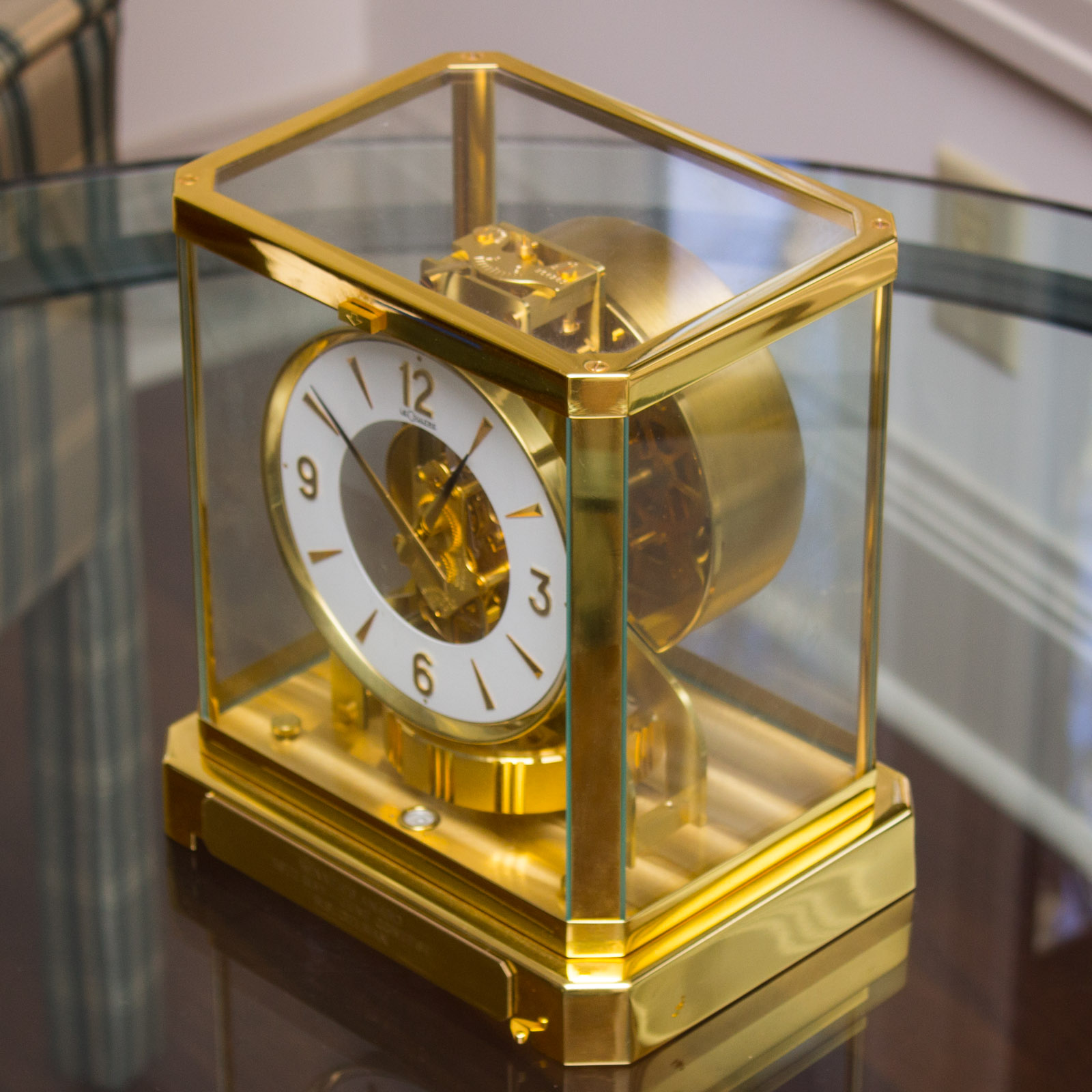 Vintage Jaeger-LeCoultre Brass Atmos Perpetual Motion Clock