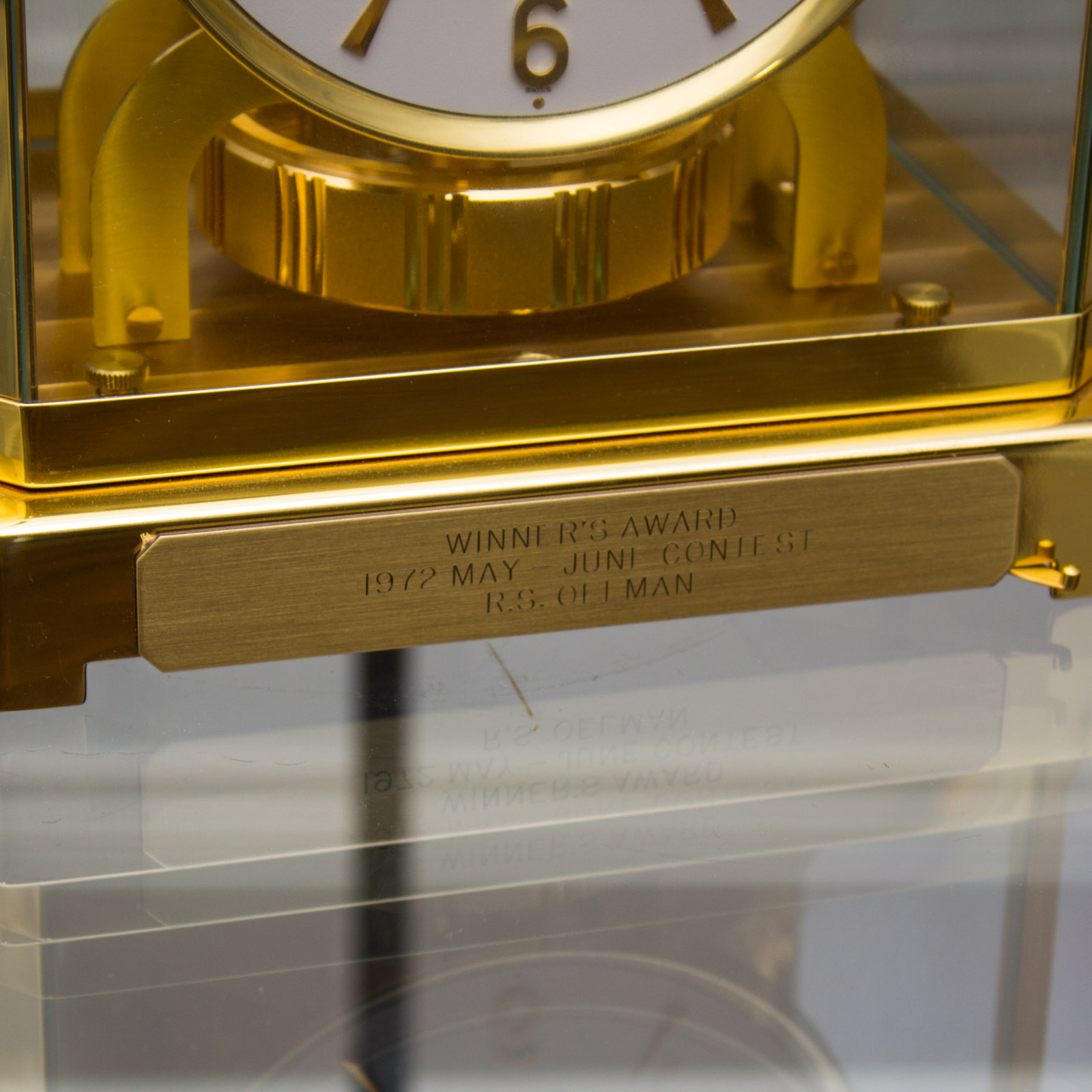 Vintage Jaeger-LeCoultre Brass Atmos Perpetual Motion Clock