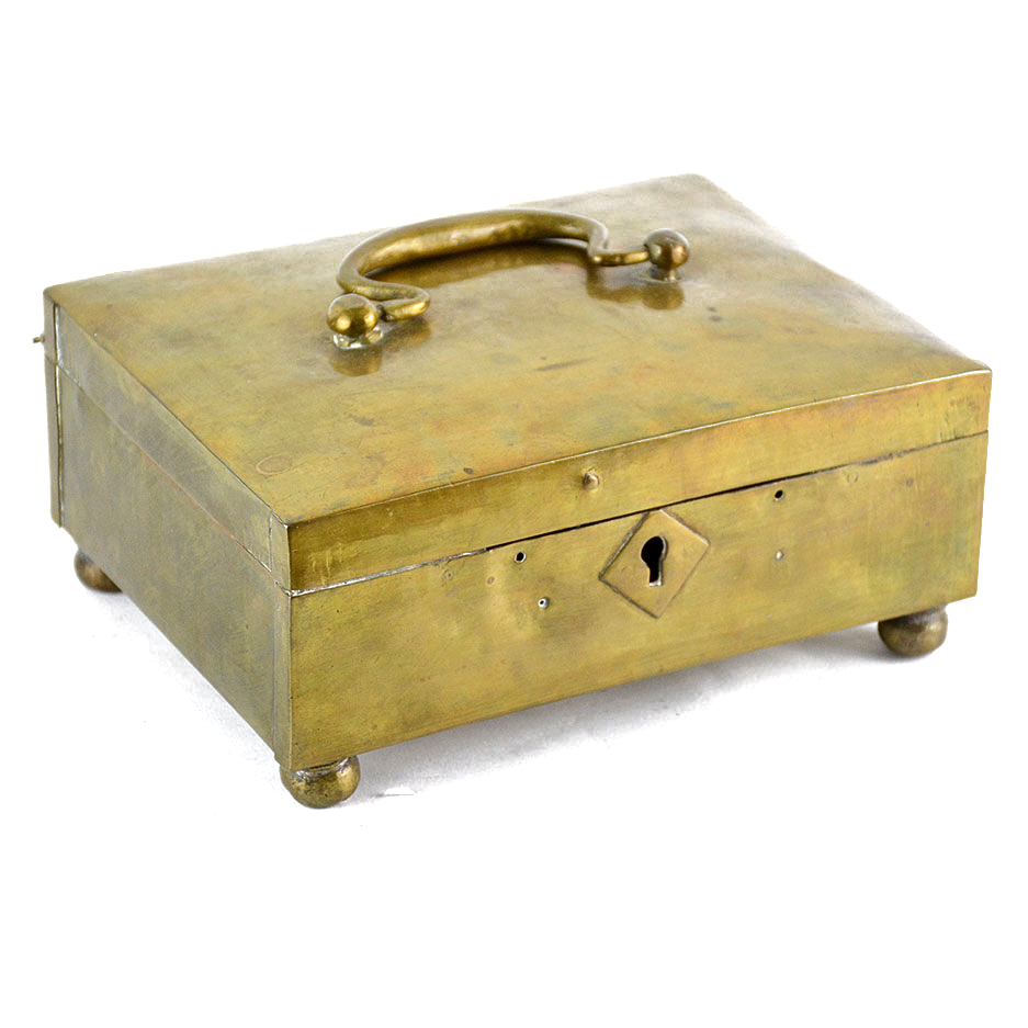 Antique Brass Jewelry Box