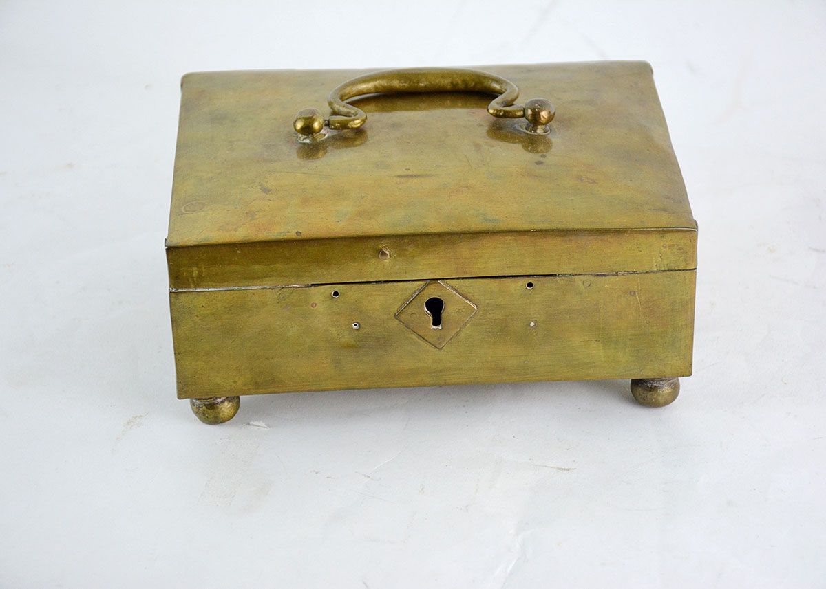 Antique Brass Jewelry Box