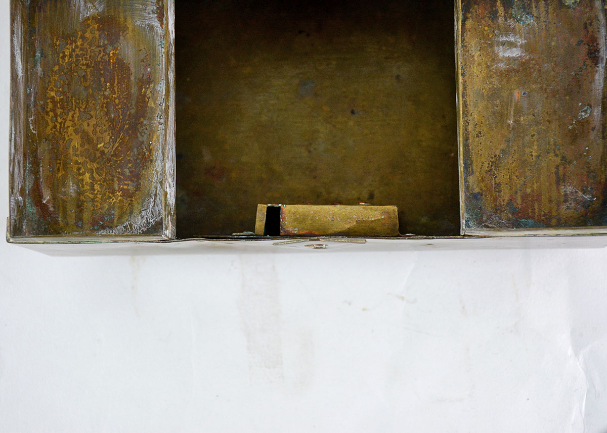 Antique Brass Jewelry Box