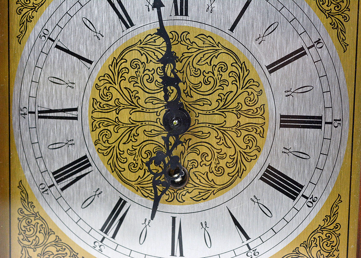 Mantel Clock with Jauch Movement from West Germany