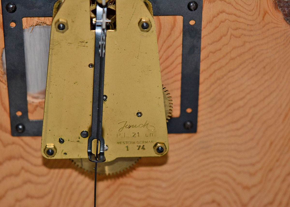 Mantel Clock with Jauch Movement from West Germany