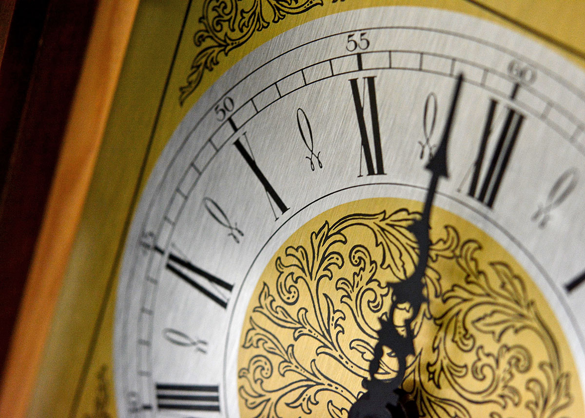 Mantel Clock with Jauch Movement from West Germany