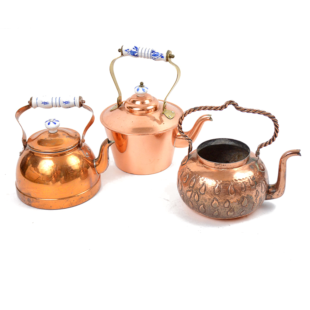 Vintage Copper Teapots