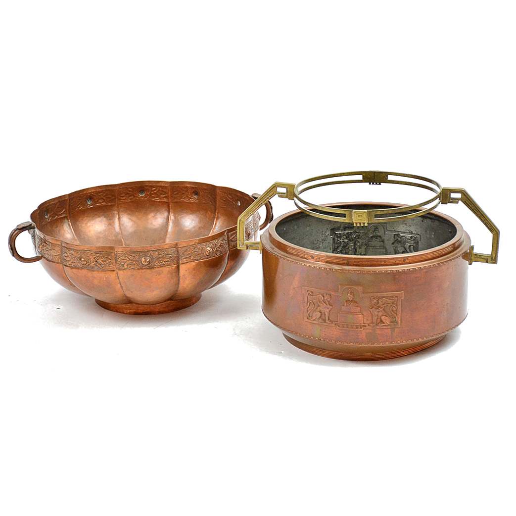Pair of Vintage Brass Bowls