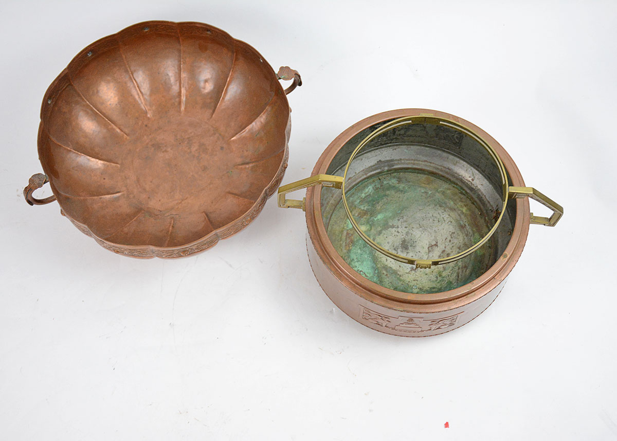 Pair of Vintage Brass Bowls