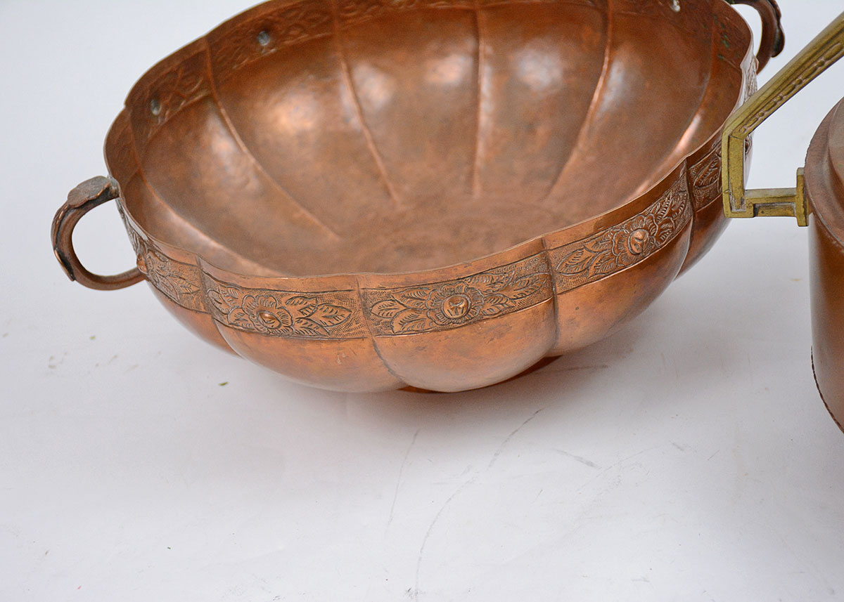 Pair of Vintage Brass Bowls
