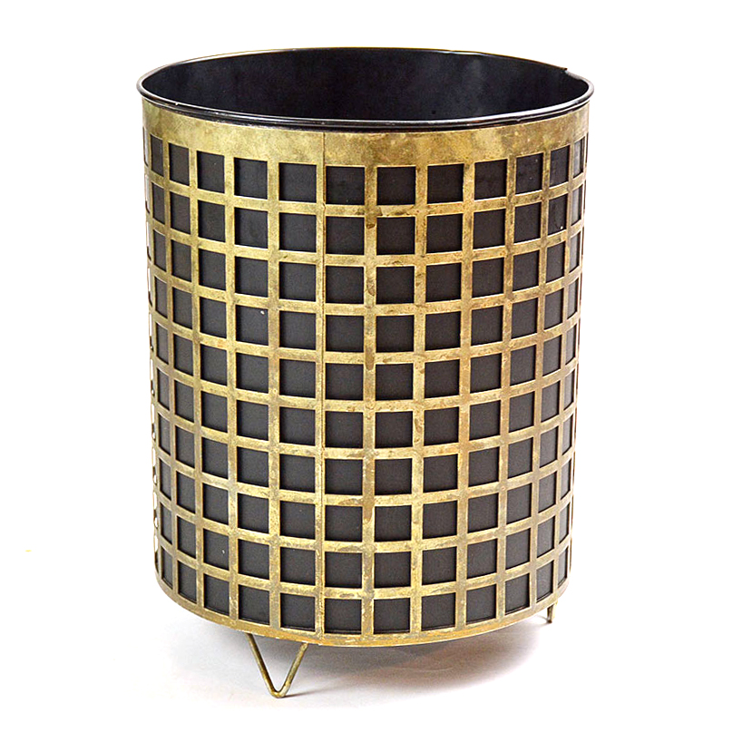 Mid Century Brass Bin