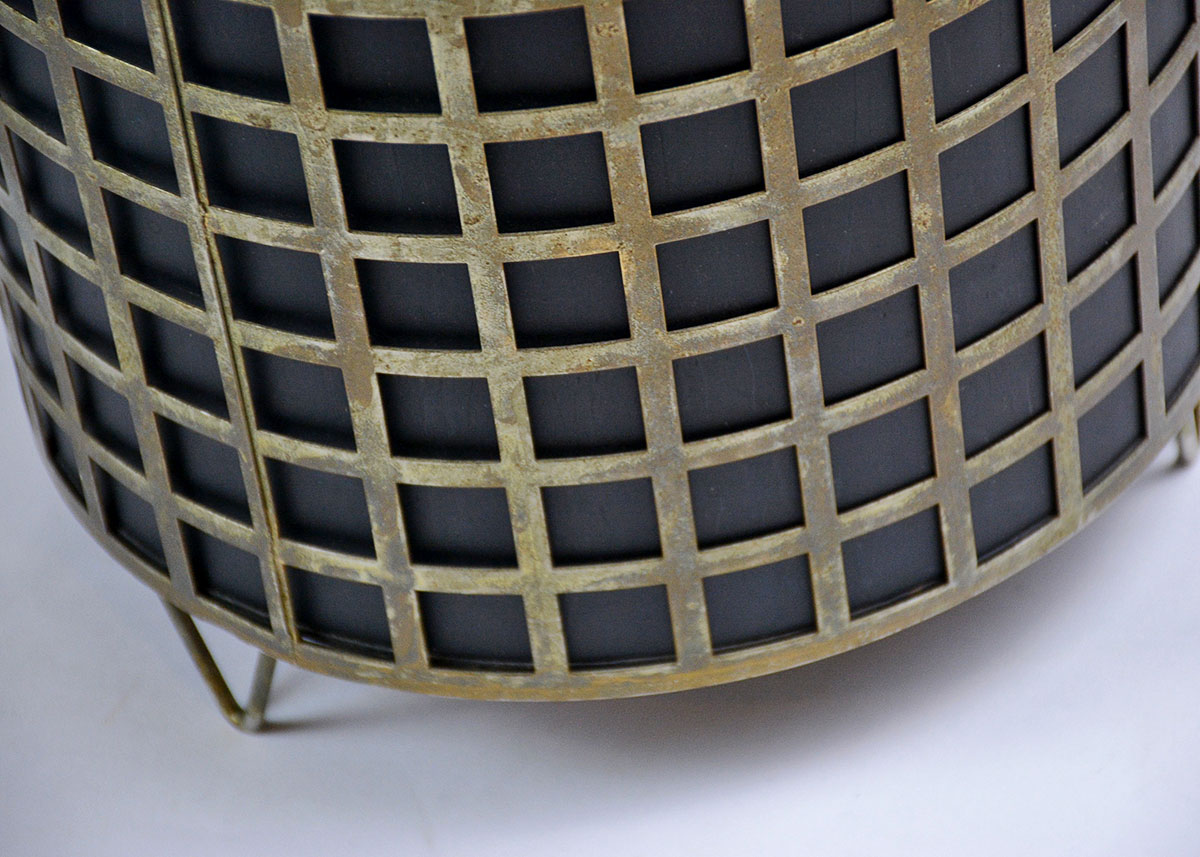 Mid Century Brass Bin