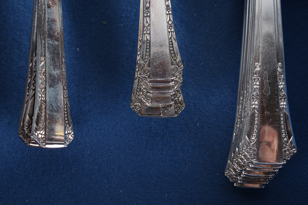 Vintage Rogers 1881 "Del Mar" Silver Plate Flatware Set by Oneida