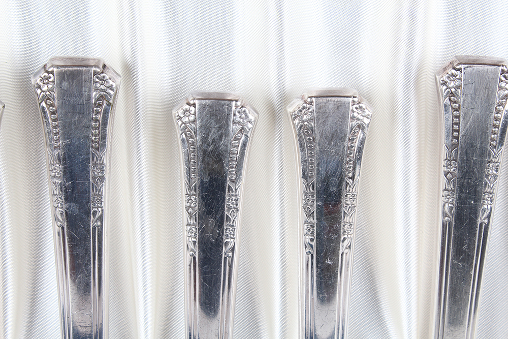 Vintage Rogers 1881 "Del Mar" Silver Plate Flatware Set by Oneida