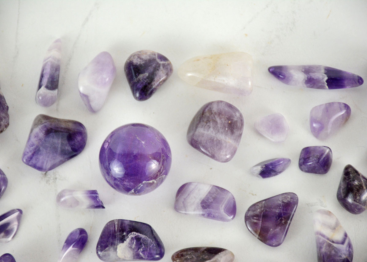 Polished Amethyst Stones