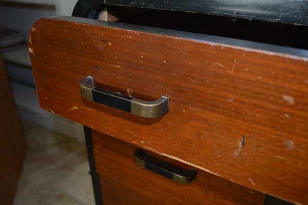 Modern Wood Veneer and Wood Desk