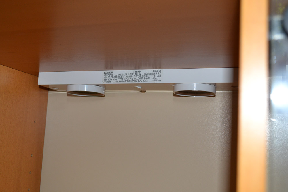 Ikea Glass Front Lighted Display Cabinet