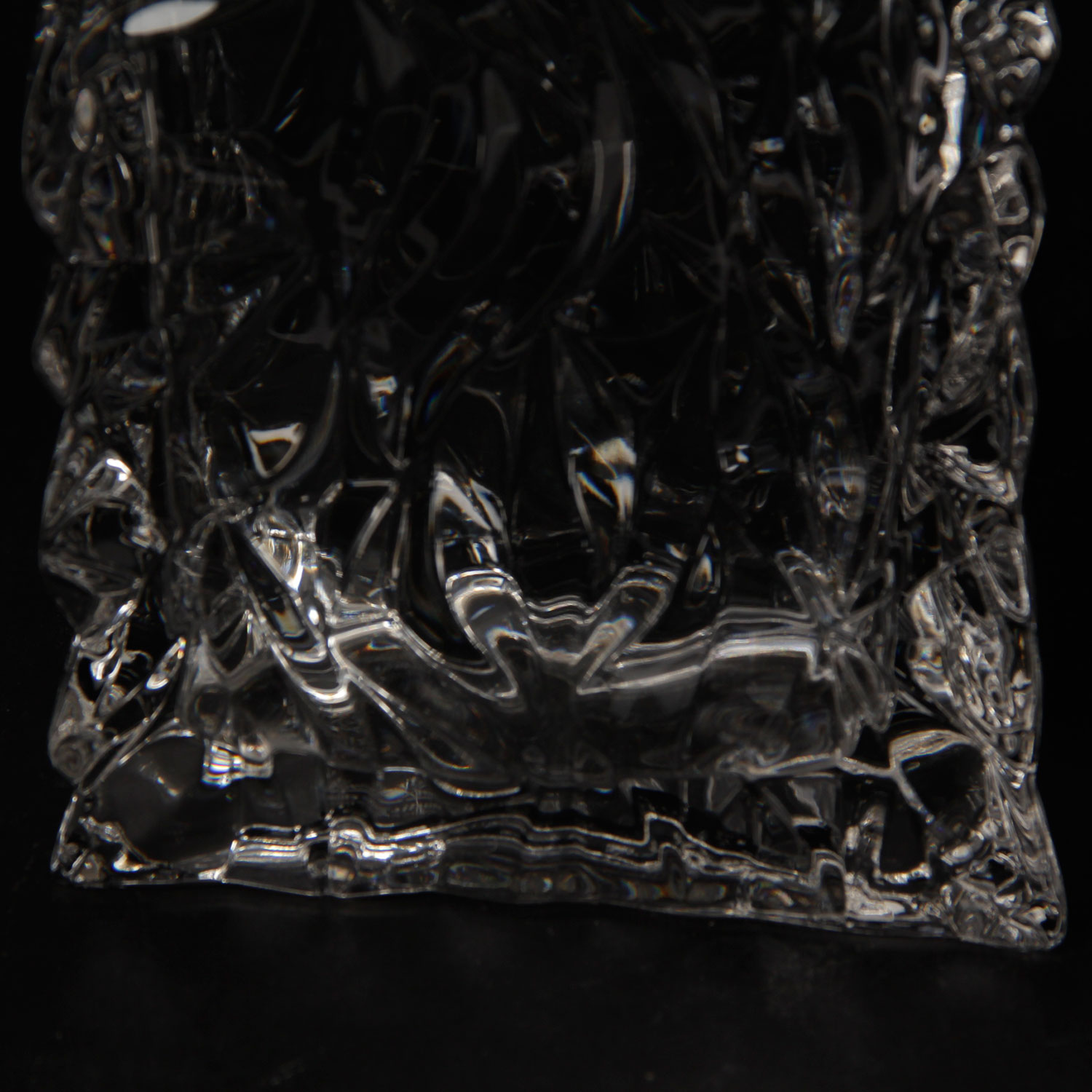 Rosenthal Studio Linie Art Glass Crinkled Bag Vase